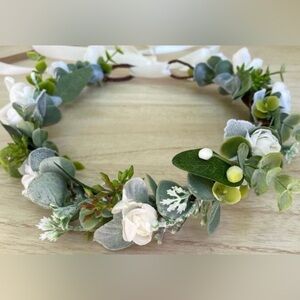 Mixed Eucalyptus Bridal Crown